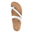 thumbnail image 4 of Time and Tru Women's Asymmetric Strap Footbed Sandals, Wide Width Available, 4 of 6