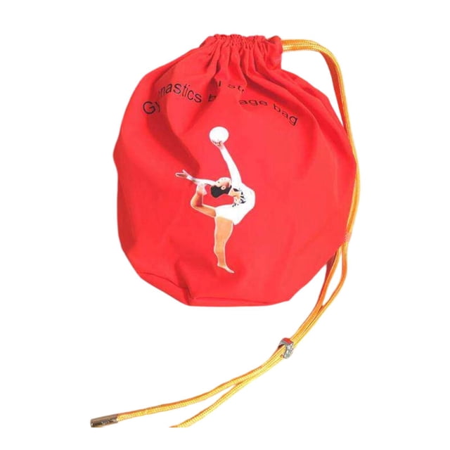 Bolsa de almacenamiento y transporte para pelotas de gimnasia rítmica para gimnastas de entrenamiento. rojo