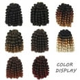 thumbnail image 2 of Namzi Bounce Crochet Hair 8 Inch,Wand Curl Crochet Hair,Short Curly Braiding Hair Jumbo Passion Twist Crochet Hair for Women，6Pack，B, 2 of 2