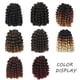 thumbnail image 2 of Zhuge Cabello de ganchillo con rebote de 8 pulgadas, cabello de ganchillo con rizos en forma de varita, cabello de ganchillo con torsión de pasión gigante para mujeres, paquete de 6, B, 2 of 2