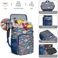 thumbnail image 4 of Colorful Sea Creatures and Fish Backpack Cooler, Leakproof Insulated Cooler Bag, Waterproof Lunch Backpack for Ocean Trips, Beach Days, 4 of 4
