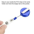 thumbnail image 5 of Uxcell Retractable Round Badge Holder Reel with Clip and Strap Clear Blue 10 Pack, 5 of 5