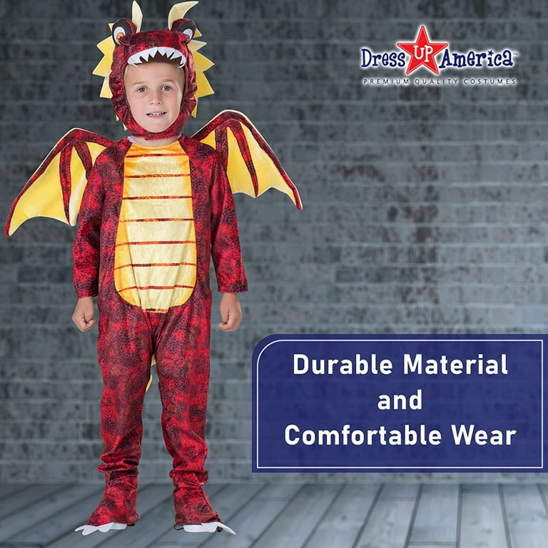 Dragon Costume with cheapest mask. Birthday gift for him or her. Halloween costume set, or imaginative play outfit for boys or girl, Dress up Costume