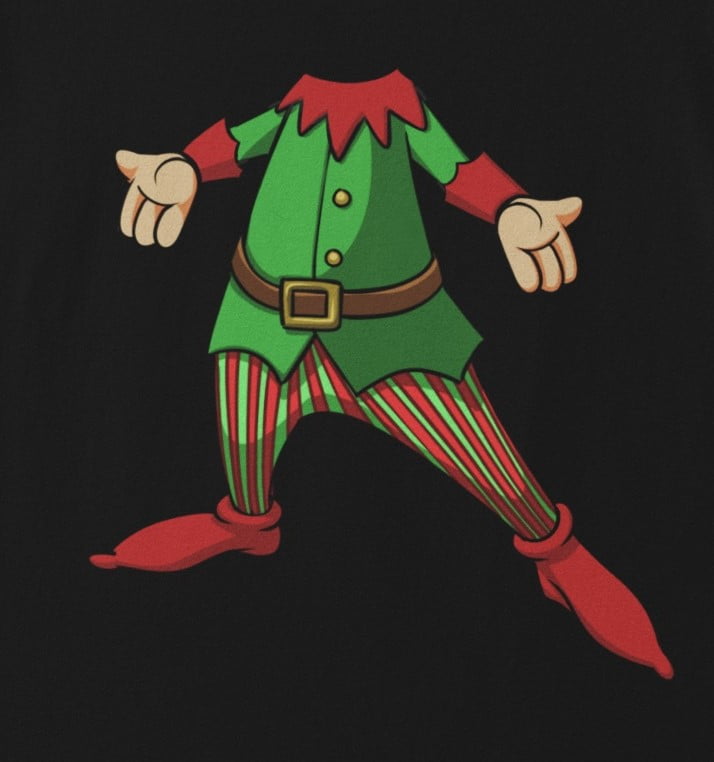 Old Glory Mens Christmas Happy Elf Short Sleeve T Shirt