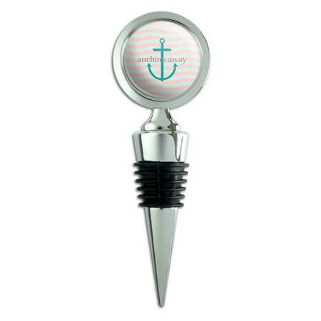 Theme Wine Stopper - Anchors Away Nautical Theme Wine Bottle Stopper