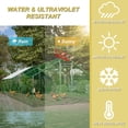 thumbnail image 6 of Thanaddo Large Metal Chicken Coop with Spire Roof, Waterproof & UV Cover for Backyard Farm (10' L x 26' W x 6.56' H), 6 of 10