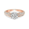 thumbnail image 3 of Round Shape 2 Carat IGI Certified Lab Grown Diamond Ring | 14K Rose Gold | Vintage Willow Lab Diamond Engagement Ring | FG-VS1-VS2 Quality Friendly Diamonds, 3 of 5