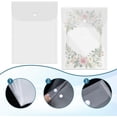 thumbnail image 5 of Plastic Envelopes File Folders, Clear Document Storage Pockets, Portable Vertical Style Envelopes File Bags, Resuable Document Folders with Snap Closure, Home Work Office Organizer, 5 of 7