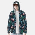 thumbnail image 3 of Fotbe Flamingos And Birds Men's Women's UPF 50+ Sun Protection Jacket Hooded Cooling Shirt with Pockets Hiking Outdoor Performance-XX-Large, 3 of 8
