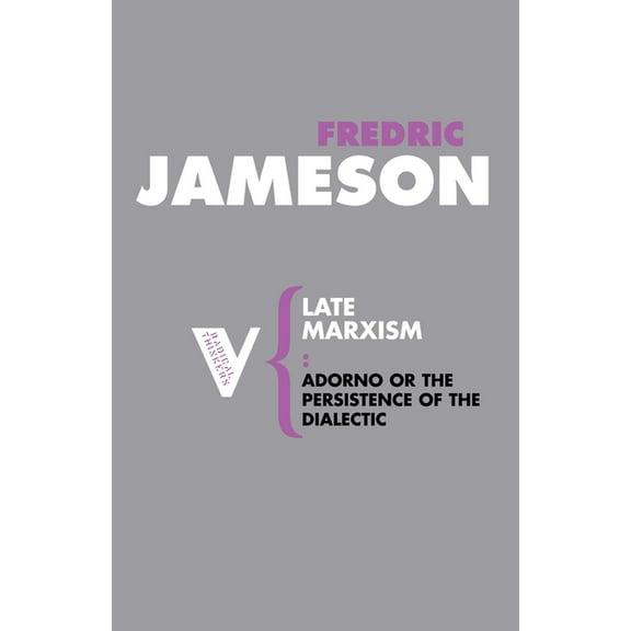 Radical Thinkers Late Marxism: Adorno, Or, the Persistence of the Dialectic, Book 18, (Paperback)