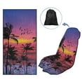 thumbnail image 6 of Garronmavis Coconut Tree Evening Sunset Car Seat Towel Cover Yoga Towel Car Seat Cover, 6 of 7
