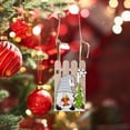 thumbnail image 2 of Cheapark Wooden Christmas Sled Pendants - Tree Ornaments for Office & Party Hanging, Festive Decor for Holiday Season, 2 of 7