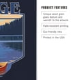 thumbnail image 3 of Blue Ridge, Georgia, Canoe and Lake, Contour Birch Wood Wall Sign (6x9 Rustic Home Decor, Ready to Hang Art), 3 of 5