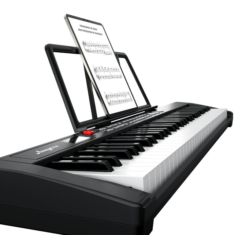 Electric Keyboard Piano 61 Keys Musical Piano Keyboard with Headphone Jack USB Port Teaching Modes for Beginners Set