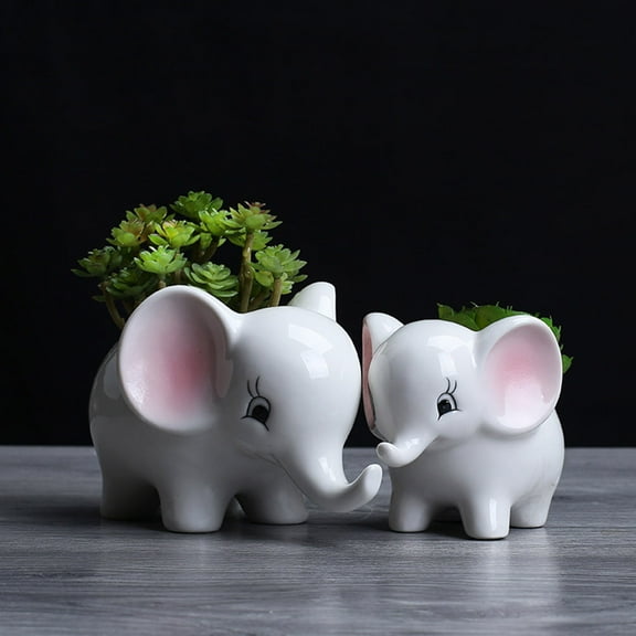 COSMOBETTY White Ceramic Flower Pot for Succulent Cactus Small Flowers Perfect Plant Container