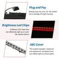 thumbnail image 4 of Luz de freno trasera LED Unique Bargains para BMW E63 E64 6-series 2004-2007 No.63256911909 Lámpara de freno de montaje alto blanca ABS impermeable luz de freno central de alto nivel 1 Pcs, 4 of 7