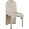 thumbnail image 4 of Meridian Furniture Summer Stone Velvet Dining Side Chair (Set of 2), 4 of 7