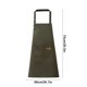 thumbnail image 3 of Delantal Largo de Algodón, Impermeable, Resistente Al Aceite, para Cocina, Repostería, Limpieza, con Tirantes Ajustables, Unisex para Adultos., 3 of 6