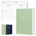 thumbnail image 2 of Perfect Blank Recipe book - Recipe Book to Write In Your Own Recipes,Organize Your Recipes- Waterproof Cover and 186 Blank Pages Recipe Notebook (spring green), 2 of 4