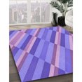 thumbnail image 2 of Ahgly Company Indoor Rectangle Patterned Bright Lilac Purple Area Rugs, 2' x 4', 2 of 6