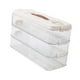 thumbnail image 1 of Contenedor de almacenamiento de alimentos perfecl con tapa Organizador de refrigerador 3 capas, 1 of 8