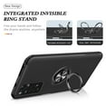 thumbnail image 5 of SZMLOGB Phone Case for Redmi Note 11S 4G/Note 11 with Ring Holder Shock Resistant Scratch Resistant PC Silicone Heavy Duty Protective Case-black, 5 of 6