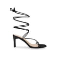 thumbnail image 3 of BLISSFUL STEP Women's Lace Up Strappy Block High Heel Sandals, 3 of 7