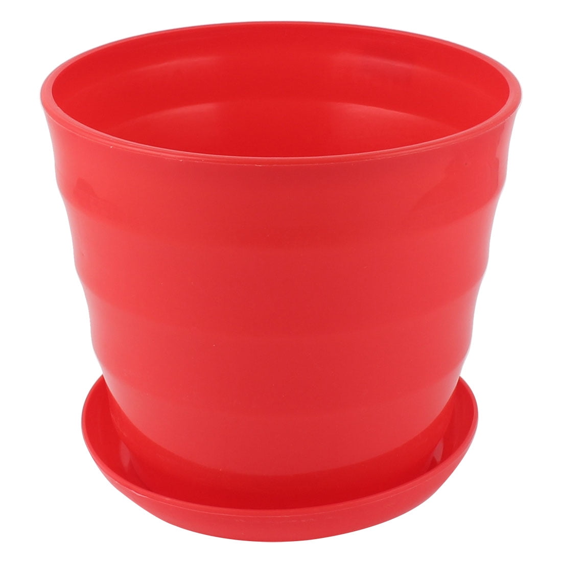 Unique Bargains 19cm Dia Plastic Round Plant Planter Holder Flower Pot