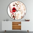 thumbnail image 5 of Designart 'Woman's Fashion and Floral Design ' Shabby Chic wall clock, 5 of 5