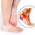 thumbnail image 2 of Protectores de talón Copas de talón de gel de silicona para mujeres y hombres Almohadillas de talón Cojín Hidratante para ampollas, pies agrietados Fokelyi WMZY-913-2, 2 of 6