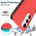 thumbnail image 5 of Decase Heavy-Duty Case for Samsung Galaxy S24,Dual Layer Military Grade Drop Protection Anti-Fingerprint Anti-Scratch Hard Back Cover Silicone Bumper Shockproof Protective Case for Galaxy S24,Red, 5 of 5