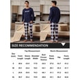 thumbnail image 5 of ZEFORTEX Men's Pajamas Set Long Sleeve Top with Plaid Pants Soft Sleepwear Loungewear, 5 of 5