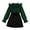 Green, variant on MXIEZI 8-12 Y Toddler Girls Dresses Outfits kids Fall Winter Lace Splicing Polka Dot Long-Sleeved Tops Dress Set