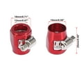 thumbnail image 4 of 4pcs AN6 Hex Black Car Hose Finisher Clamp Adapter Line End Cover Connector, 4 of 6