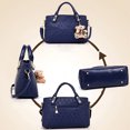 thumbnail image 3 of Ruiboury 4pieces Large Capacity Tote Bag Versatile Handy And Durable Women Bag Durable white, 3 of 6