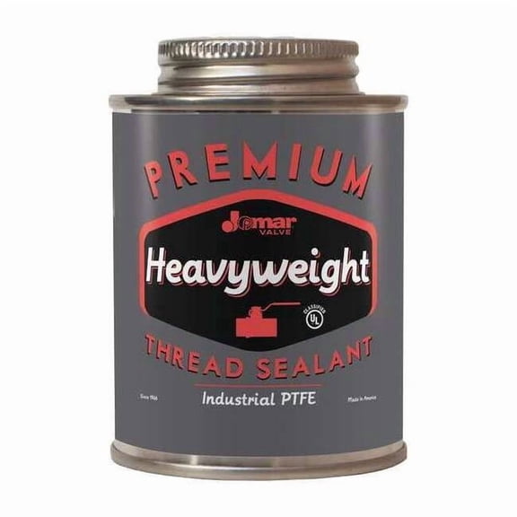 Pipe Thread Sealant 16 fl oz, Brush-Top Can, Heavyweight, White, Paste