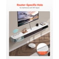 thumbnail image 3 of Soporte de TV flotante VEVOR, centro de entretenimiento de pared de 183 cm con orificio para cable, estante flotante moderno con gabinete de almacenamiento, 3 of 9