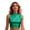 Green, variant on Wang6 women sparkle high neck tank tops cropped sleeveless mardi gras shirts crew neck slim fit summer dance tees tops White XL