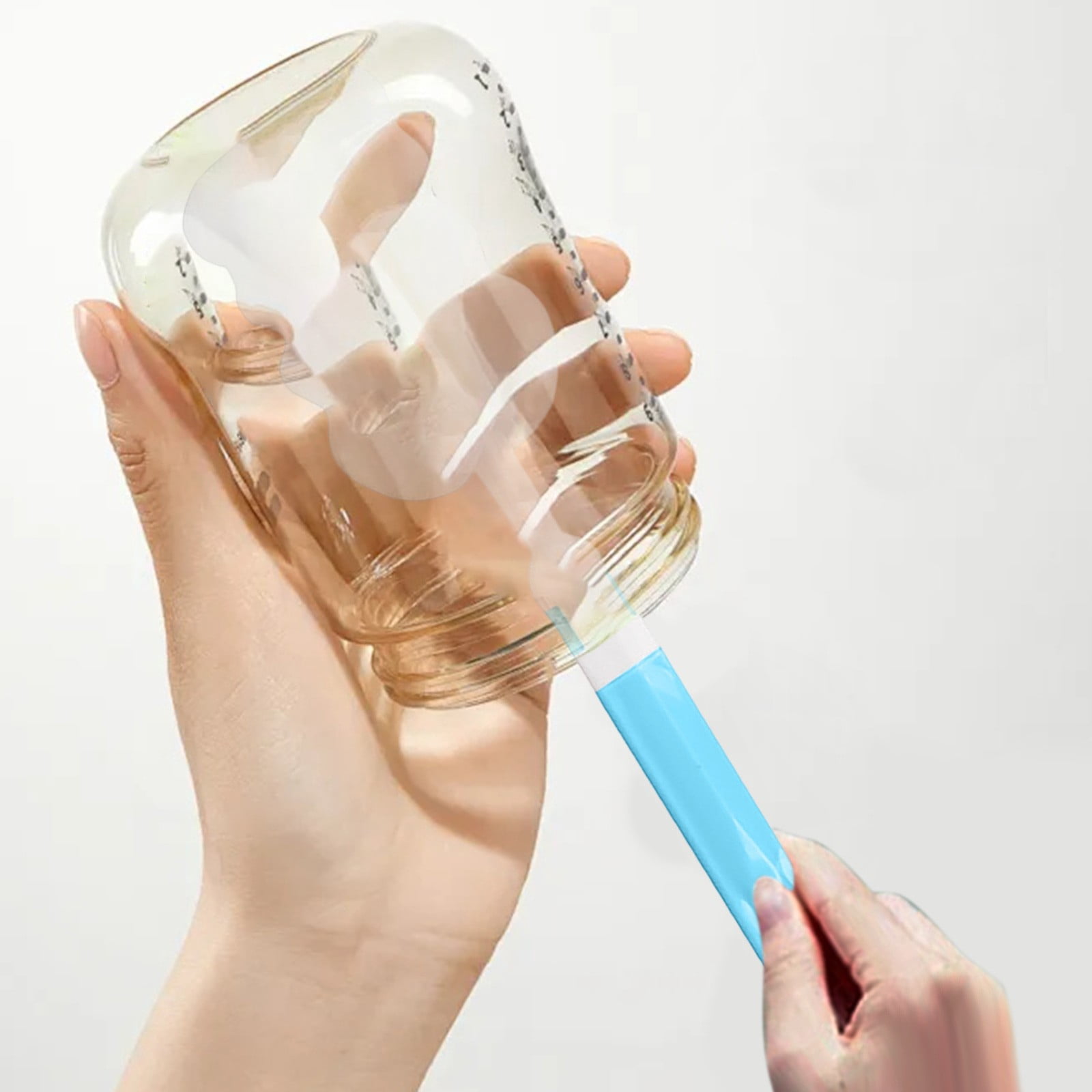 Adjustable Length Sponge Cup Washing Brush with Long Handle for Efficient Bottle and Container Cleaning Tasks
