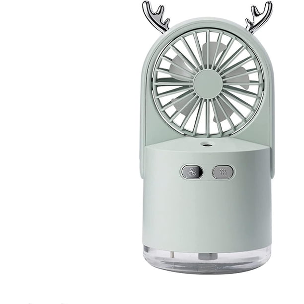 Ventilador de mesa potente y silencioso, ángulo ajustable de 360 grados, ventilador portátil, ventilador de escritorio de enfriamiento silencioso, para oficina, deportes al aire libre, viajes a casa oso de fresa Hogar