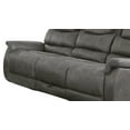 thumbnail image 4 of Benzara BM205502 Leatherette Recliner Sofa with Power Cord & USB Docks, Gray, 4 of 5