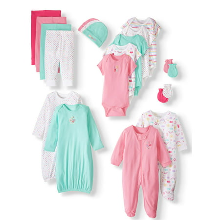 Garanimals Newborn Layette Baby Shower Gift Set, 20pc (Baby Girls)