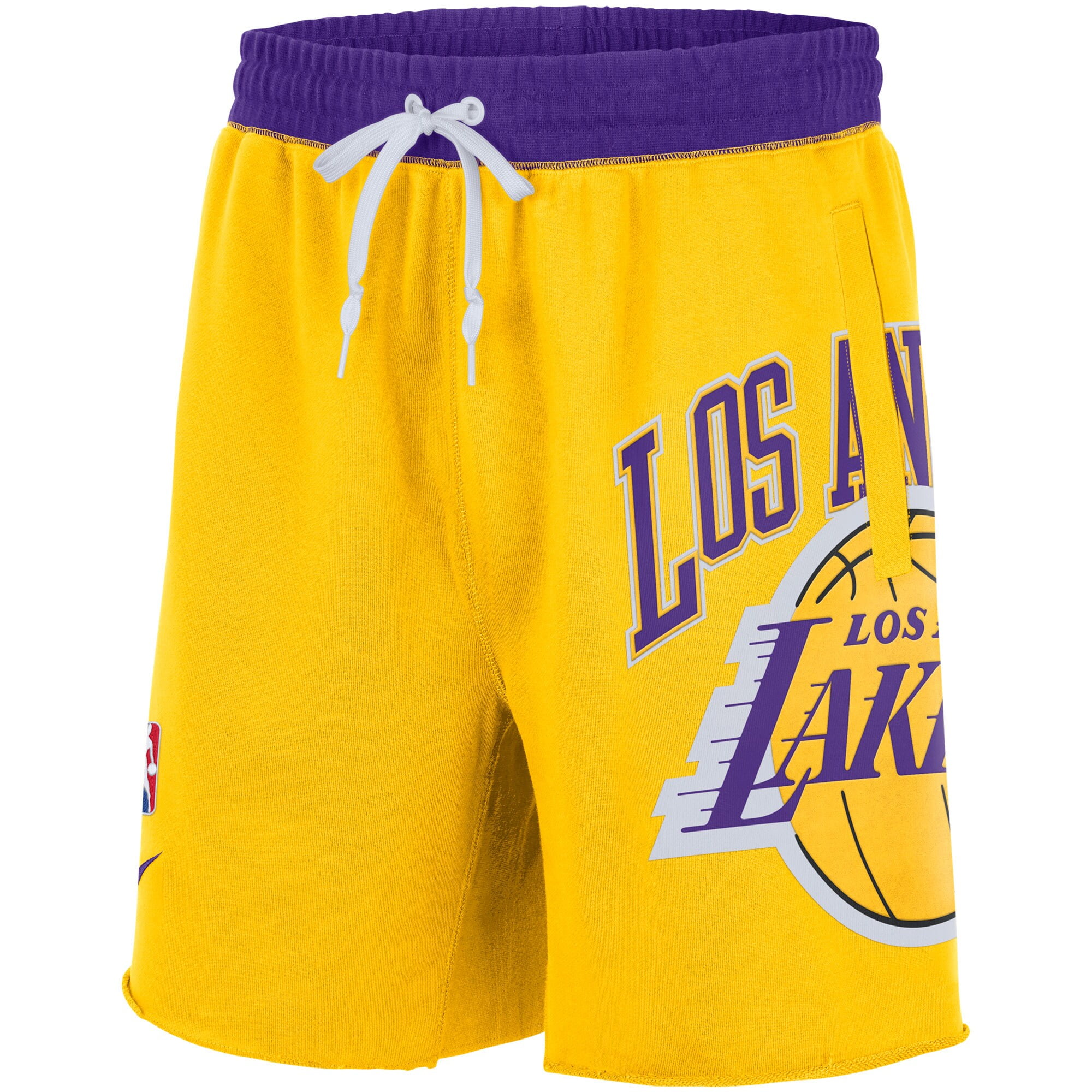 gold nike fleece shorts