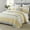 Yellow/Gold/Gray(Grey), variant on Bedduvit Quilt Bedspread for Queen Bed, 100% Cotton Gold Yellow Gray Floral Striped Reversible Quilts, Lightweight Farmhouse Summer Fall Printed Queen Quilt Comforter Set, 3-Piece 98"x90"