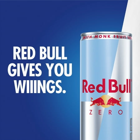 Red Bull Zero Energy Drink, 12 fl. oz. Can, 114mg Caffeine, Taurine & B Vitamins