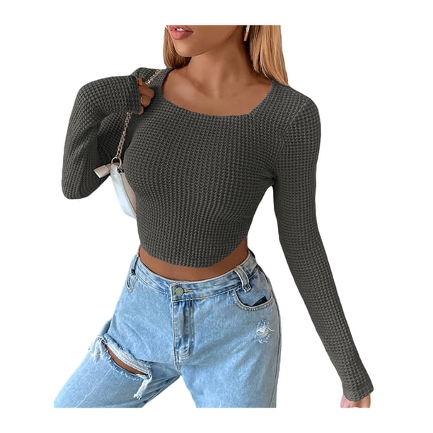 Txlixc Blusa de manga larga para mujeres Txlixc moda