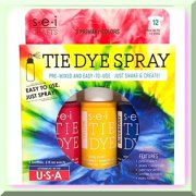 Rainbow Splash Tie-Dye Set: Vibrant Fabric Spray Dye Kit with 3 Colors for Creative Primary Designs