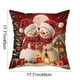 thumbnail image 3 of Fundas de almohada navideñas de 45x45 cm (17,7x17,7 pulgadas), fundas decorativas con tela suave y cremallera oculta para decoración del hogar. Funda de almohada de algodón., 3 of 6