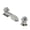 Brushed Nickel, variant on LED Widespread Bathroom Faucet Waterfall Gold Polished Lavatory Faucets Basin Mixer Tap 2 Crystal Knobs 3 Holes -Modern Design