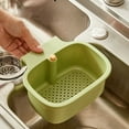 thumbnail image 6 of Sink Drain Strainer, Self-Cleaning Faucet Hanging Food Catcher with Bottom Release, 6 of 6